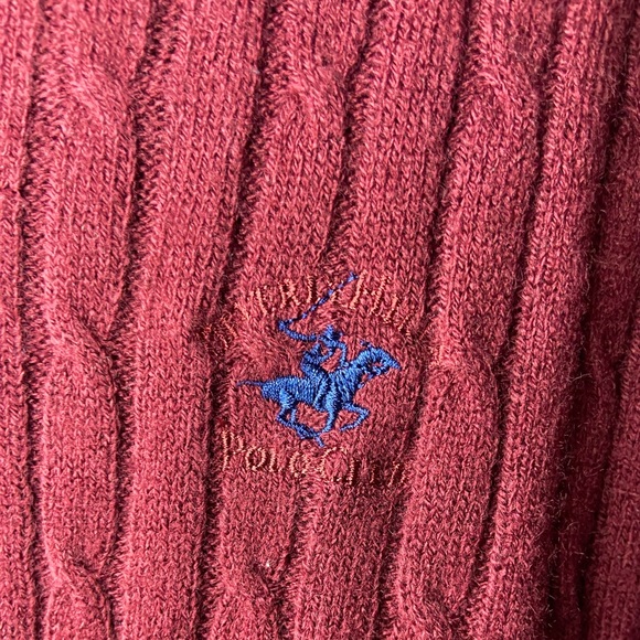 Beverly Hills Polo Club Sweater. Red Men’s Sweater. Medium. - Picture 3 of 3